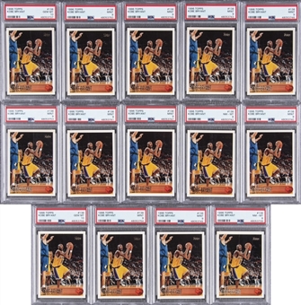 1996-97 Topps #138 Kobe Bryant PSA-Graded Rookie Cards Collection (22) Including PSA GEM MT 10 Examples (2)